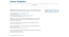 Desktop Screenshot of kamussingkatan.com
